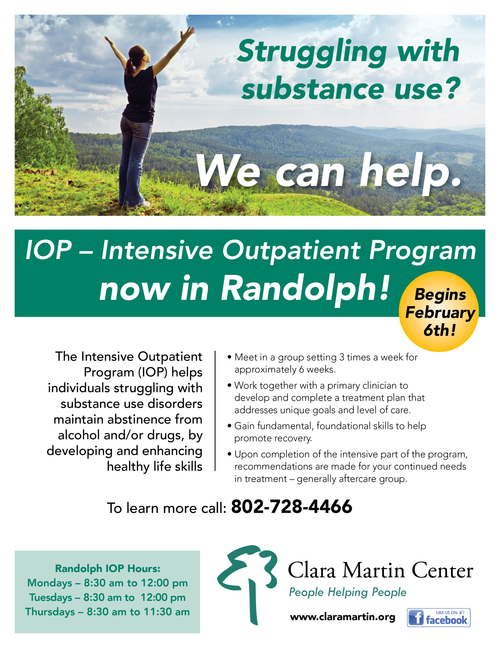 Intensive Outpatient Program in Randolph flyer